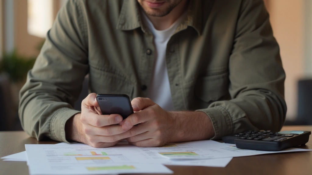 Приложение для отслеживания расходов на смартфоне с графиками и категориями трат